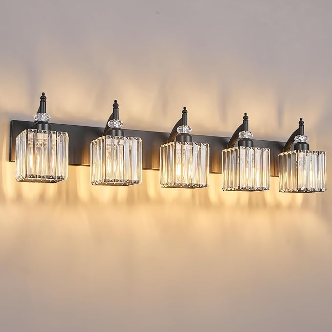 Crystal Vanity Lights by BBLLWJ