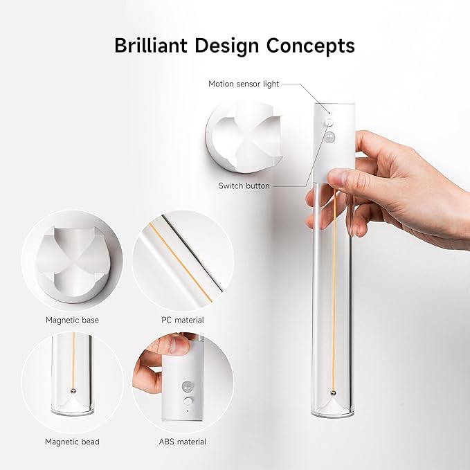 AUGE LIGHT Motion Sensor Light Magnetic Body Sensor Wall Light Wall Sconce - Image 3