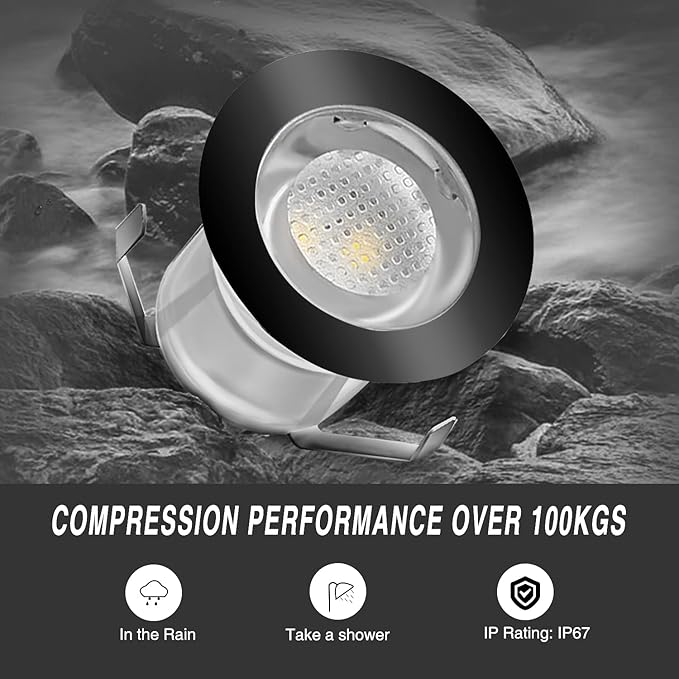 Low Voltage LED Deck Light Kit Stainless Steel Waterproof Recessed Wood Decking - Image 8