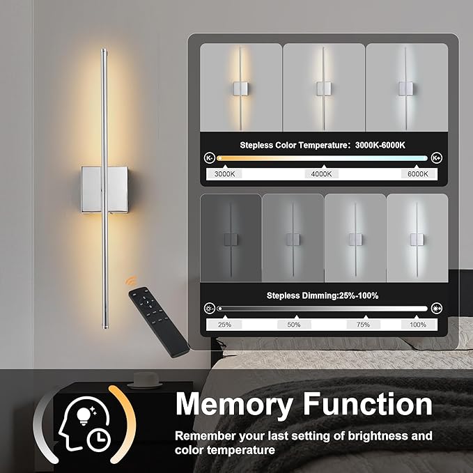 Removable Battery Operated Wall Sconces - Image 4