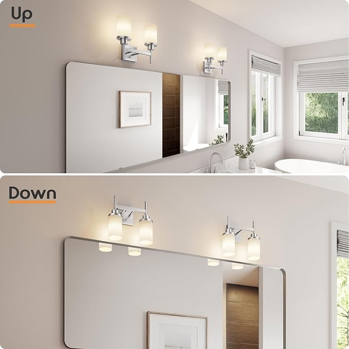 Bathroom Light Fixtures Brushed Nickel Vanity Lights - Image 4