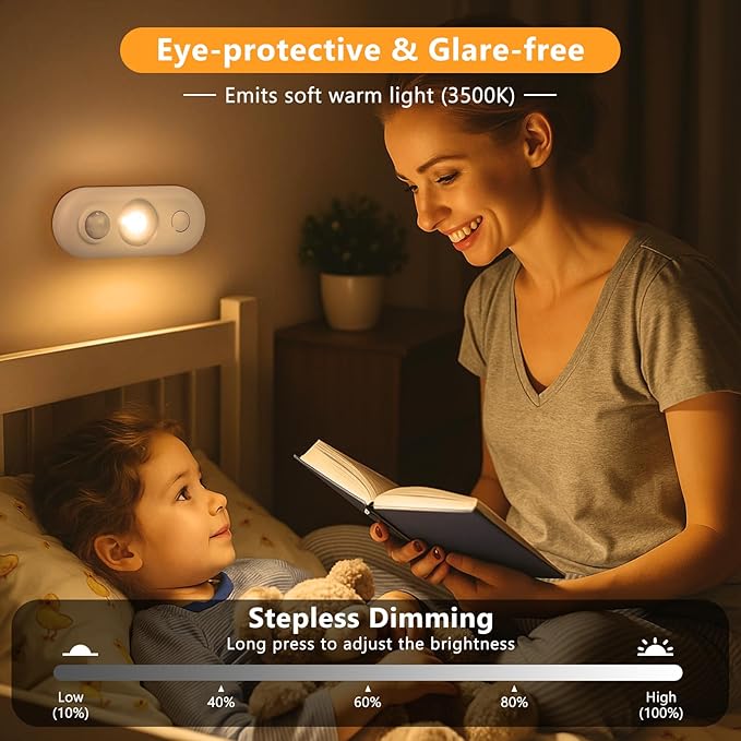inShareplus LED Motion Sensor Puck Lights, Magnetic Under Cabinet Light Indoor - Image 5