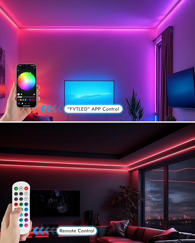 INDARUN RGBW COB Led Light Strip 32.8FT/10M, 12mm Flexible Led Tape Light - Image 4