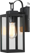 Pia Ricco Outdoor Wall Lights, Dusk to Dawn Matte Black Exterior Light Fixture by PiaRicco