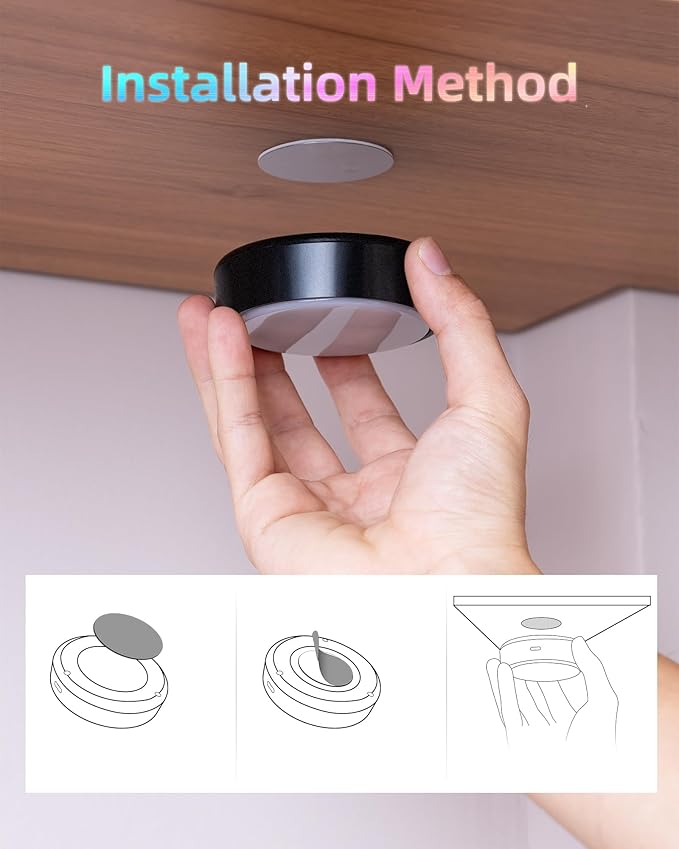 HOLKPOILOT Puck Lights with Remote, 2000mAh Battery Operated Rechargeable Under - Image 6
