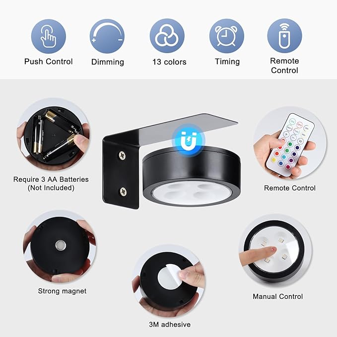 2-Pack Wireless Battery Operated Painting Light - Image 2