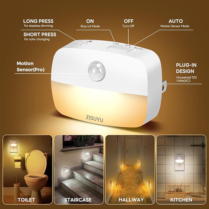 ZISUYU Plug-in LED Night Light - Image 3
