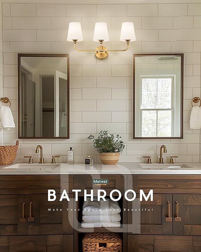 Bathroom Light Fixtures, Brushed Gold Vanity Lights - Image 6