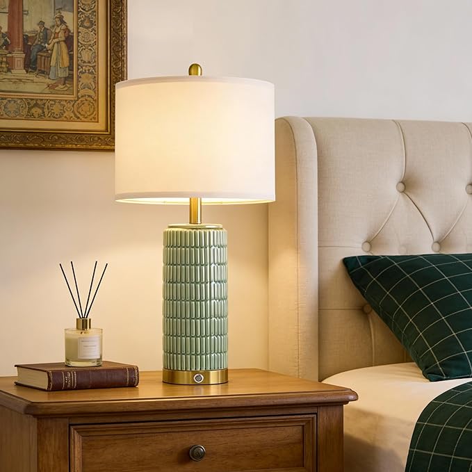 PoKat 25'' Bedside Table Lamps Set of 2 - Image 5