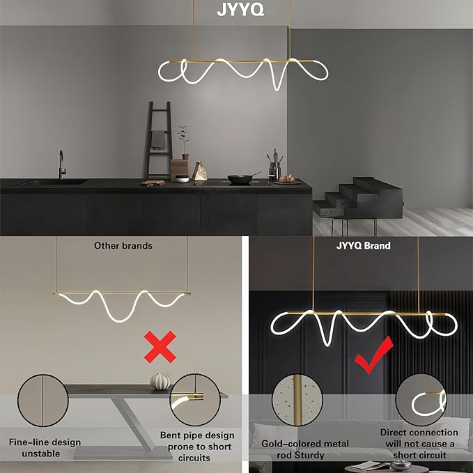 Modern Pendant Lights, Pendant Lights Kitchen Island, Remote Control Dimmable - Image 3