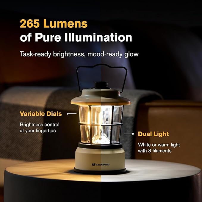 LUXPRO Retro LED Lantern - Image 5