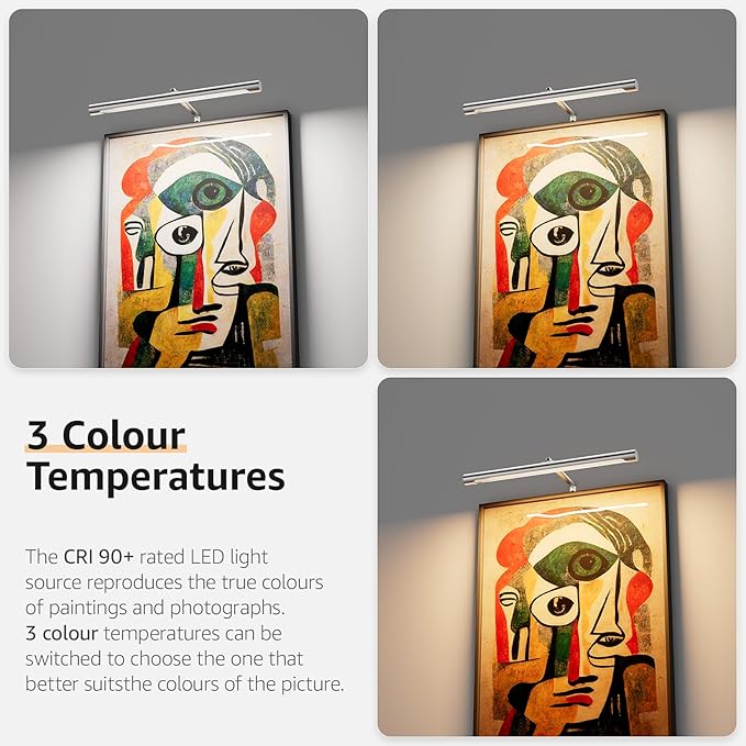 Picture Lights for Paintings Plug in, Remote Control Gallery Painting Wall - Image 4