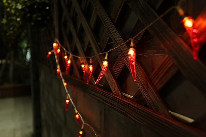 OKBA 2pack red Chili Pepper String Lights, 40 LED Pepper String lamp Indoor - Image 4