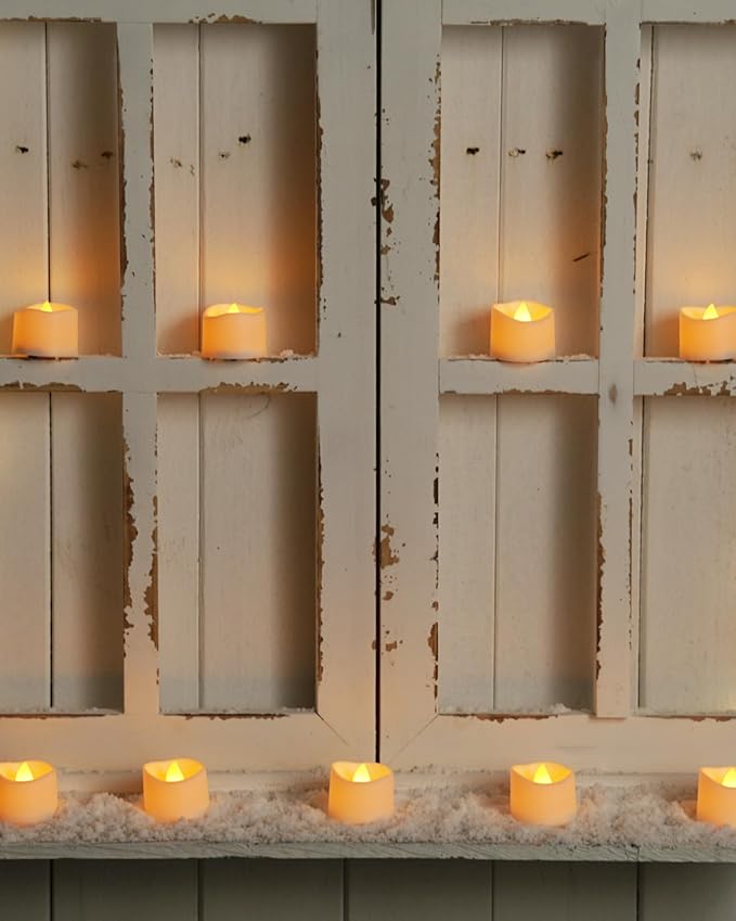 Homemory 12-Pack Flameless LED Tea Lights Candles Battery Operated, 200+Hour - Image 3
