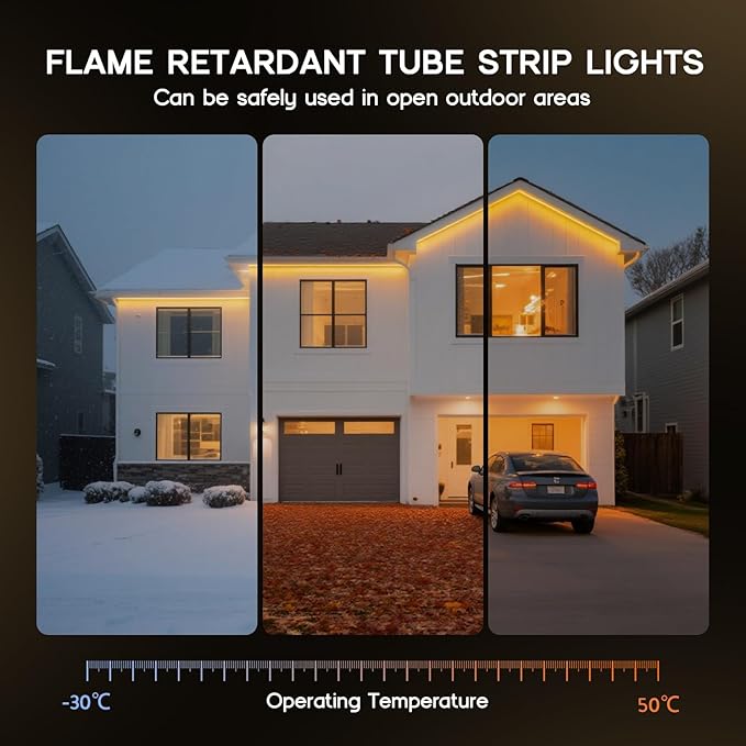 LED Neon Lights Daylight White 6000K, 16.4ft 110-120V LED Strip Lights - Image 5