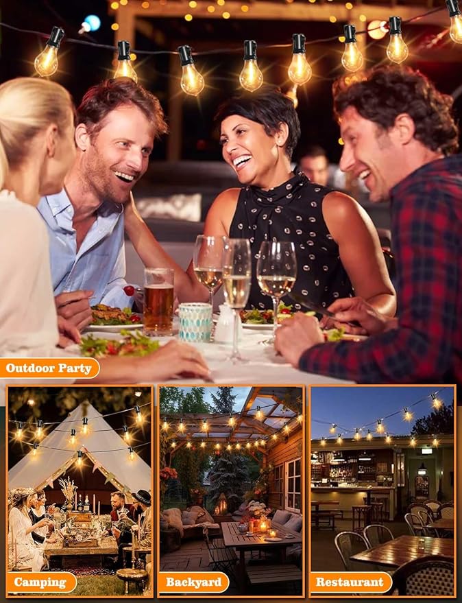 String Lights for Outside 120ft Waterproof - Image 6