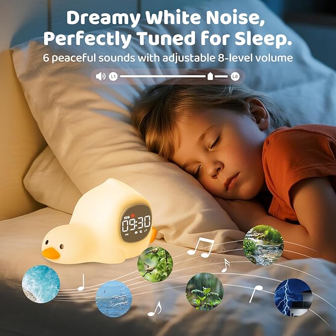 Laying Duck Alarm Clock with Night Light - Image 4