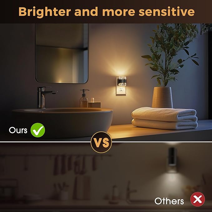 L LOHAS LED Night Light, Bubble Night Lights Plug into Wall, 4 Pack - Image 6