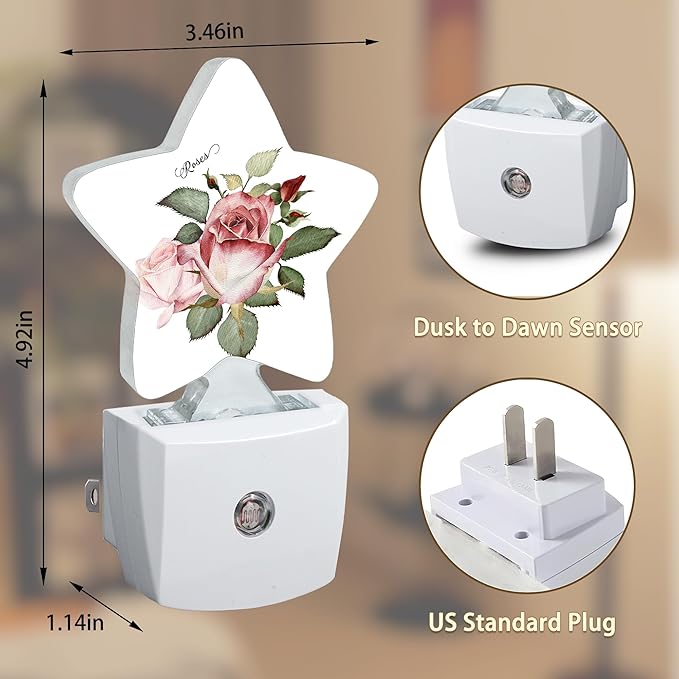 Rose Floral Plug-in Night Light - Image 6