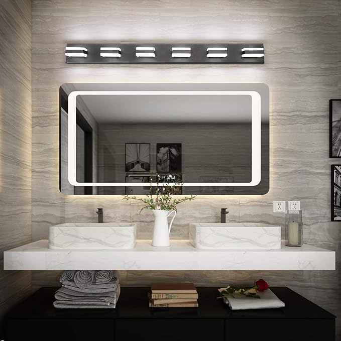 SOLFART Modern LED Vanity Light Matt Black Vanity Light Bathroom Lighting - Image 2