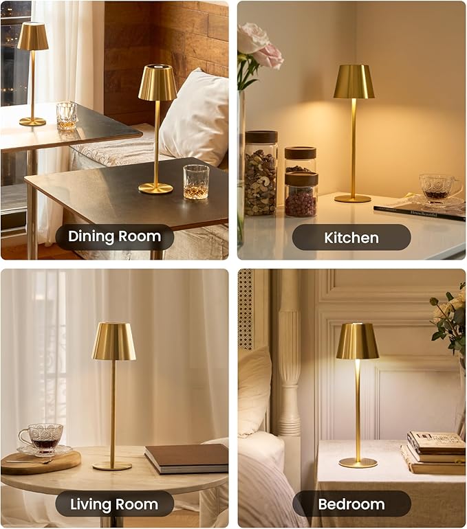 Cordless Table Lamp, Portable Battery Operated Lamp - Image 8