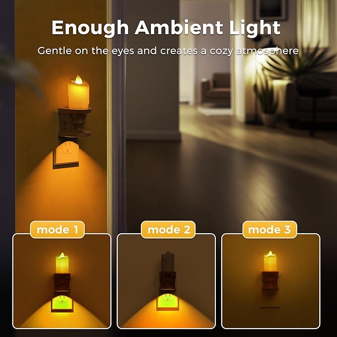 L LOHAS LED Night Light, Flameless Candle Night Light - Image 3