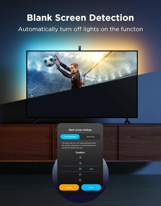 Govee TV Backlight 3 Lite with Fish-Eye Correction Function Sync to 55-65 Inch - Image 7