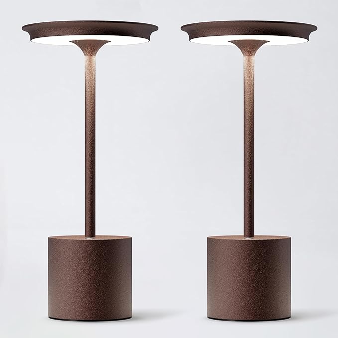 2Pack Cordless Table Lamp, Portable Rechargeable 6000mAh Outdoor Table Lamp by SIKEVHT
