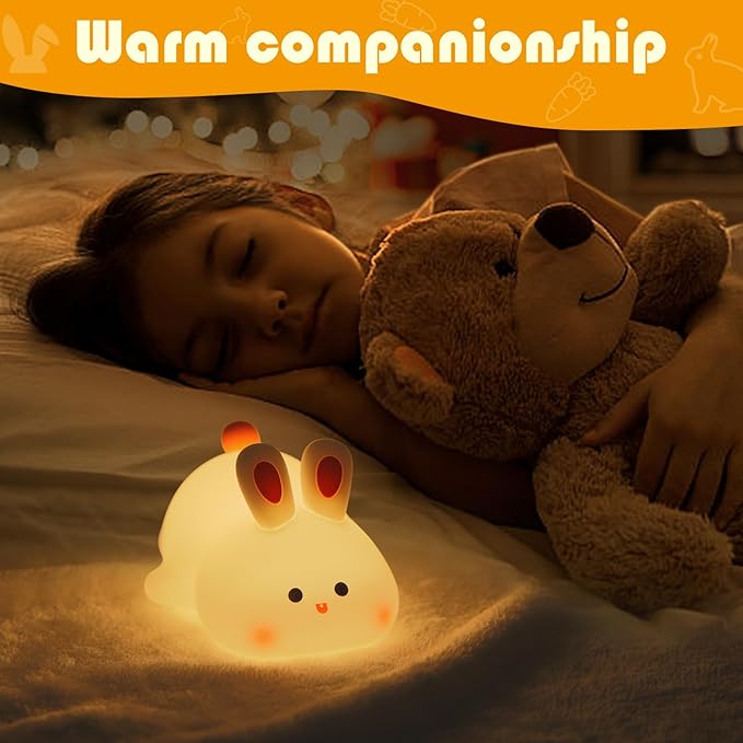 YISUN Bunny Night Light, Cute Silicone Nightlight - Image 5
