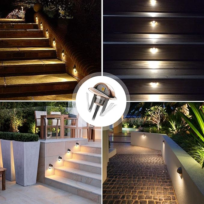 LED Stair Light Low Voltage Waterproof IP65 Outdoor F1.38 Wood Recessed LED - Image 2