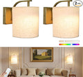 Battery Operated Wall Sconces Set of 2 Rechargeable Wall Lights by Laiebri