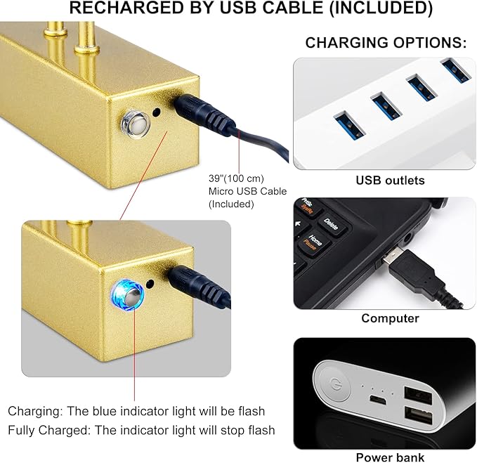 Picture Light, Picture Lights for Wall Cordless, Battery Wall Lights for - Image 6