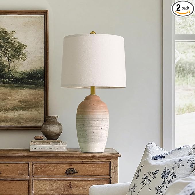 24.5" Vintage Ceramic Table Lamp by USumkky