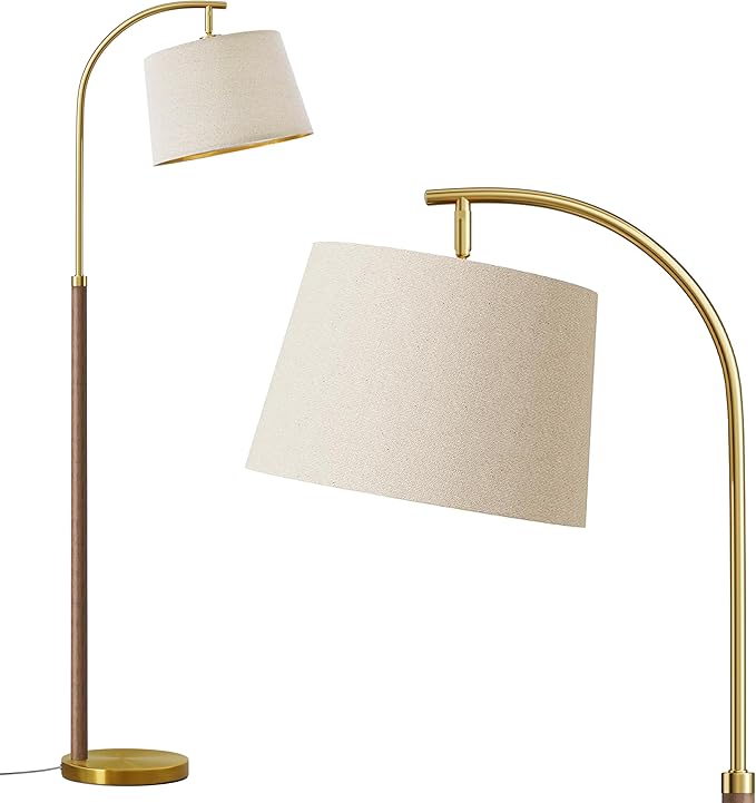 63" Wood Floor Lamp for Living Room Dimmable Standing Lamp - Image 9