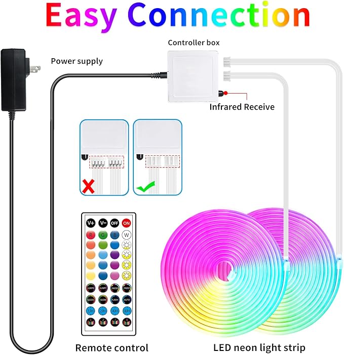 100FT RGB LED neon Rope Lights LED neon Lights - Image 7