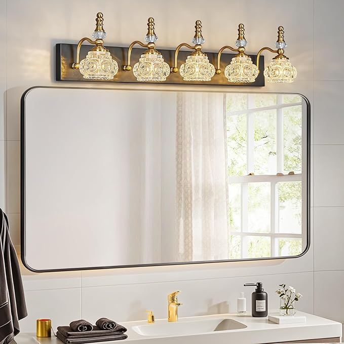 Modern Glass Crystal Vanity Light - Image 6