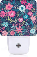 Flower Pink Night Light, Floral Night Light Plug into Wall by ZTHLL
