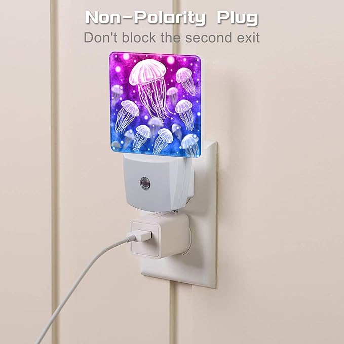 Magic Fantasy Jellyfish Night Light, Glow Jellyfish Marine Life Dusk to Dawn - Image 3