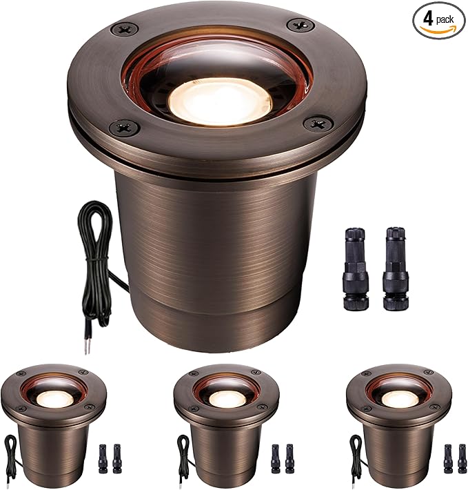 Gardenreet Low Voltage Brass Well Lights by Gardenreet