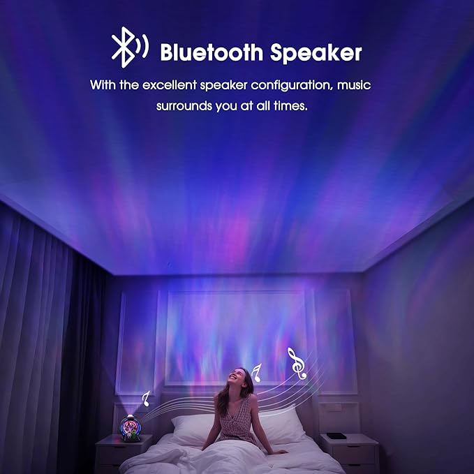 L LOHAS LED Galaxy Projector Night Light, Space Portal Night Light - Image 6