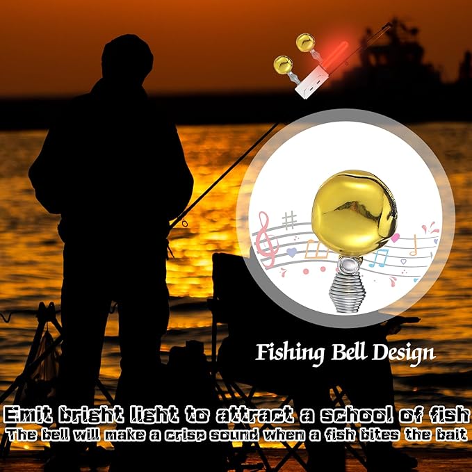 6 Pcs Fishing Glow Sticks LED Fishing Pole Light Night Fish Alert Glow Stick - Image 7