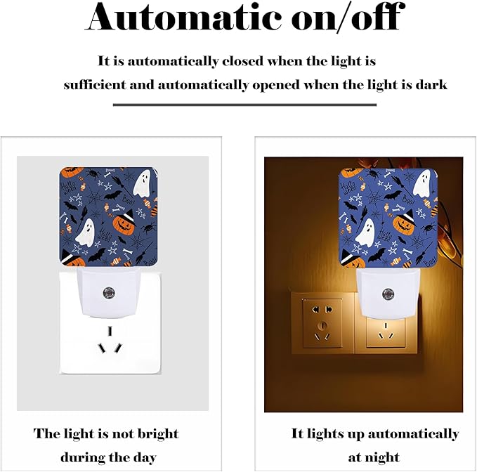 Happy Halloween Night Light, Plug Into Wall - Image 3