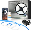 COB LED Strip Lights 6000K 16.4ft DC 24V Dimmable White Flexible LED Tape Light by Yeewhale