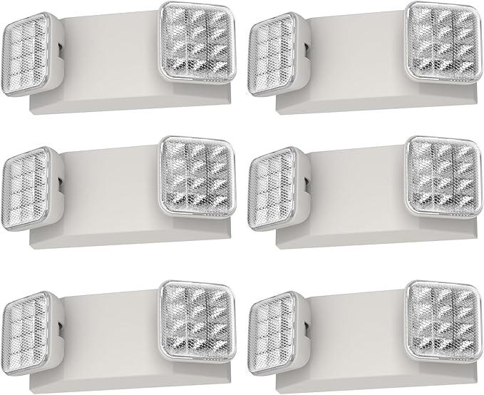 6 Packs LED Emergency Lights by EXITLUX