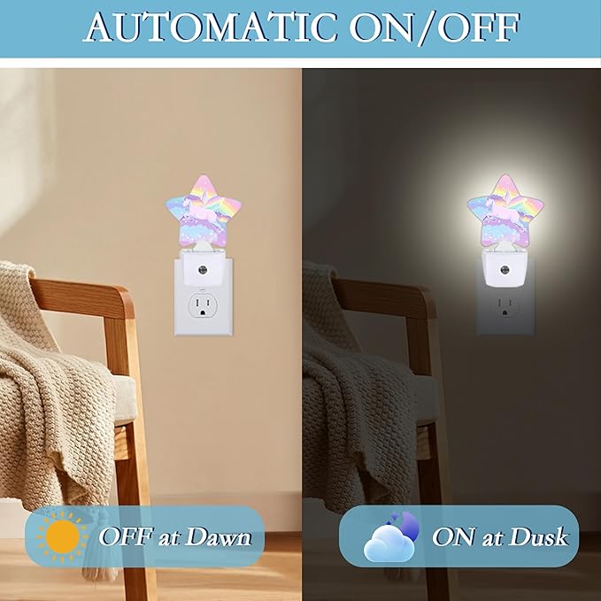 Unicorn Night Light, Rainbow Fall, Autumn Maple Leaf - Image 5