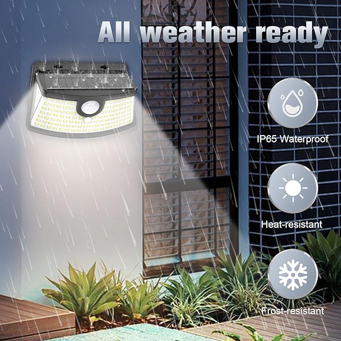Aootek New Solar Motion Sensor Lights 120 LEDs - Image 2