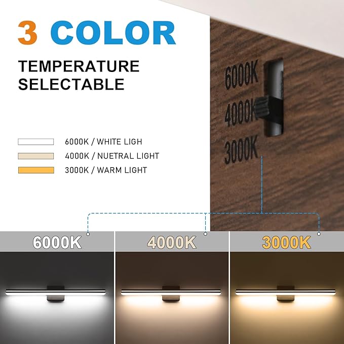 SineRise LED Modern Bathroom Vanity Light Fixtures - Image 2