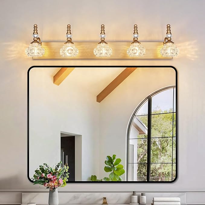Modern Glass Crystal Vanity Light - Image 7