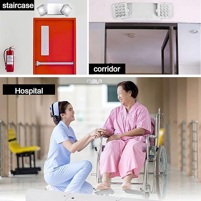 Led Emergency Lights with Battery Backup 12 Pack, Commercial LED Emergency Light - Image 8