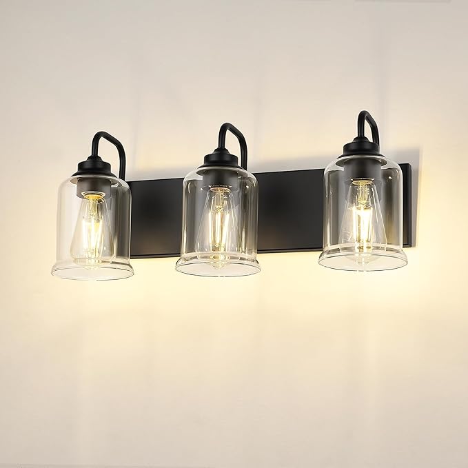 zeyu Black Bathroom Vanity Light, 20.5 Inch Bathroom Light Fixtures Over Mirror - Image 7